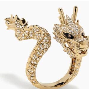 Safari 14K Yellow Gold Diamond Dragon Ring, 1.08 TCW